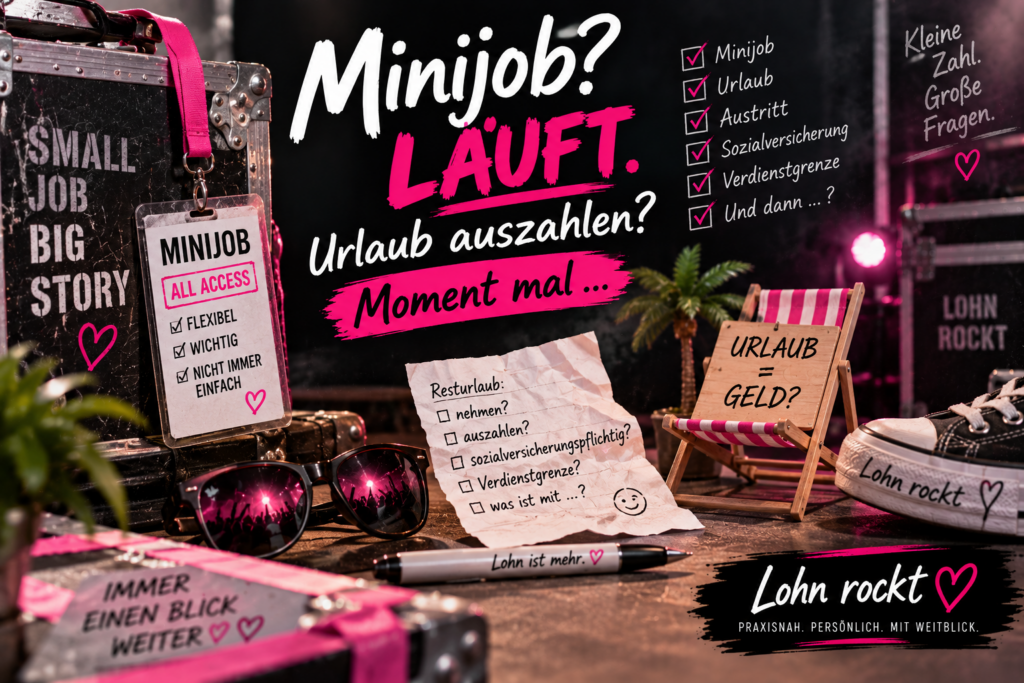 Fallstricke beim Minijob. Verdienstgrenze, Urlaubsabgeltung, Austritt