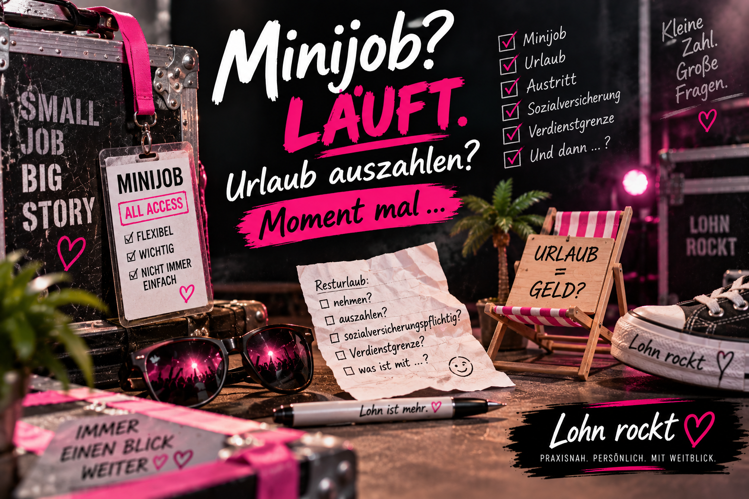 Fallstricke beim Minijob. Verdienstgrenze, Urlaubsabgeltung, Austritt